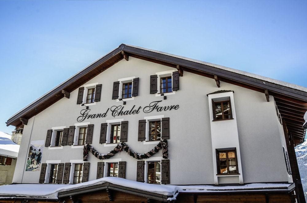Hotel Le Grand Chalet Favre Saint-Luc Exterior foto